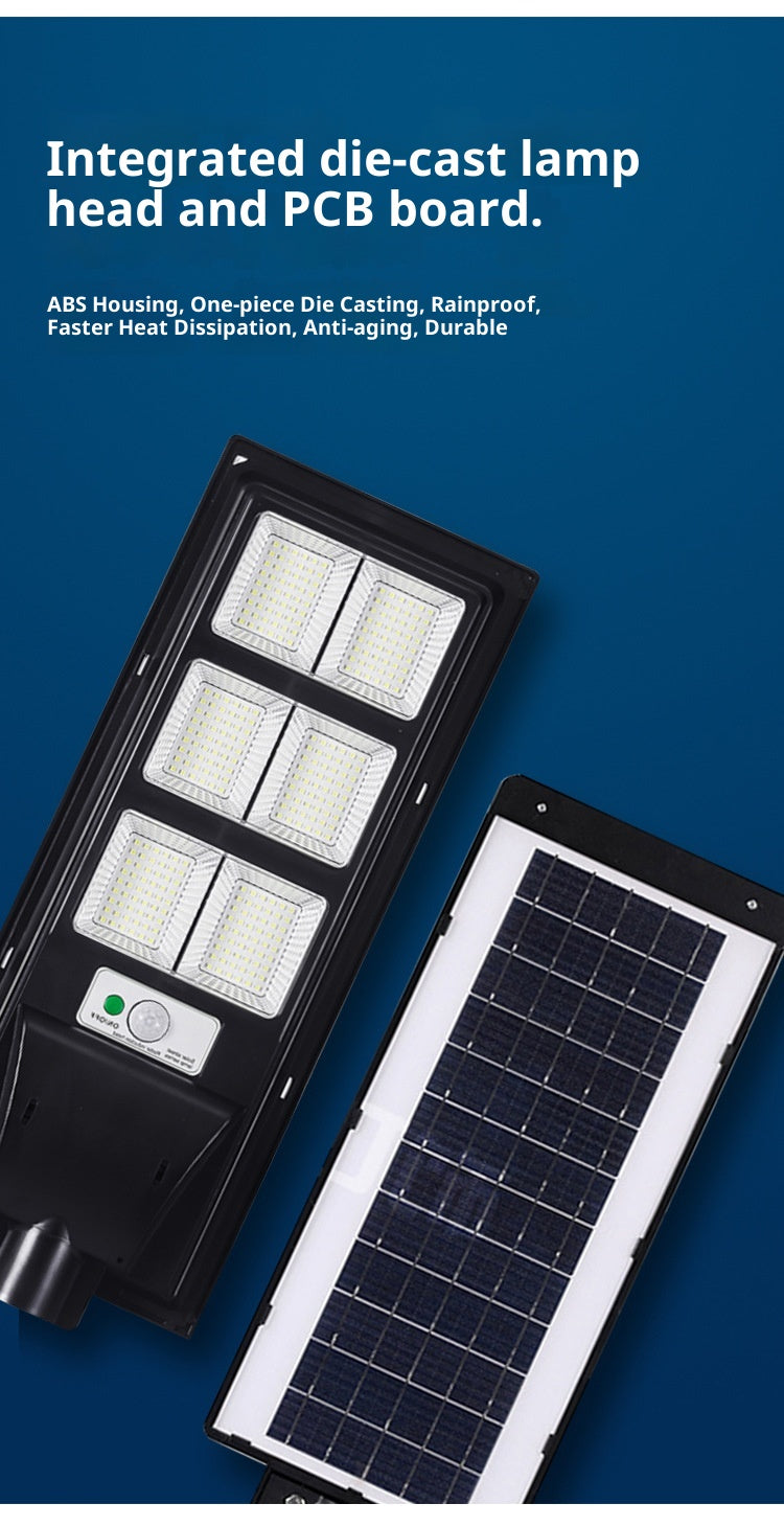 Solar Outdoor Garden & Road Lights IP65 Waterproof LED High Pole Mount with Aluminum Construction