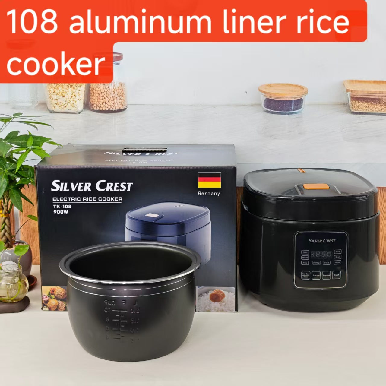 5LRicecooker English Rice Cooker5L Home Smart Reservation Factory Direct Sale Aluminum Alloy Inner Tank