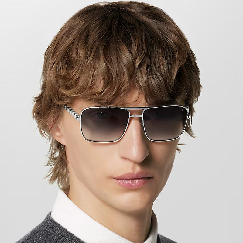 New style sunglasses for men ATTITUDE Vintage Square Frame Slingshot Sunglasses Trendy Men Street Style Fashion shades