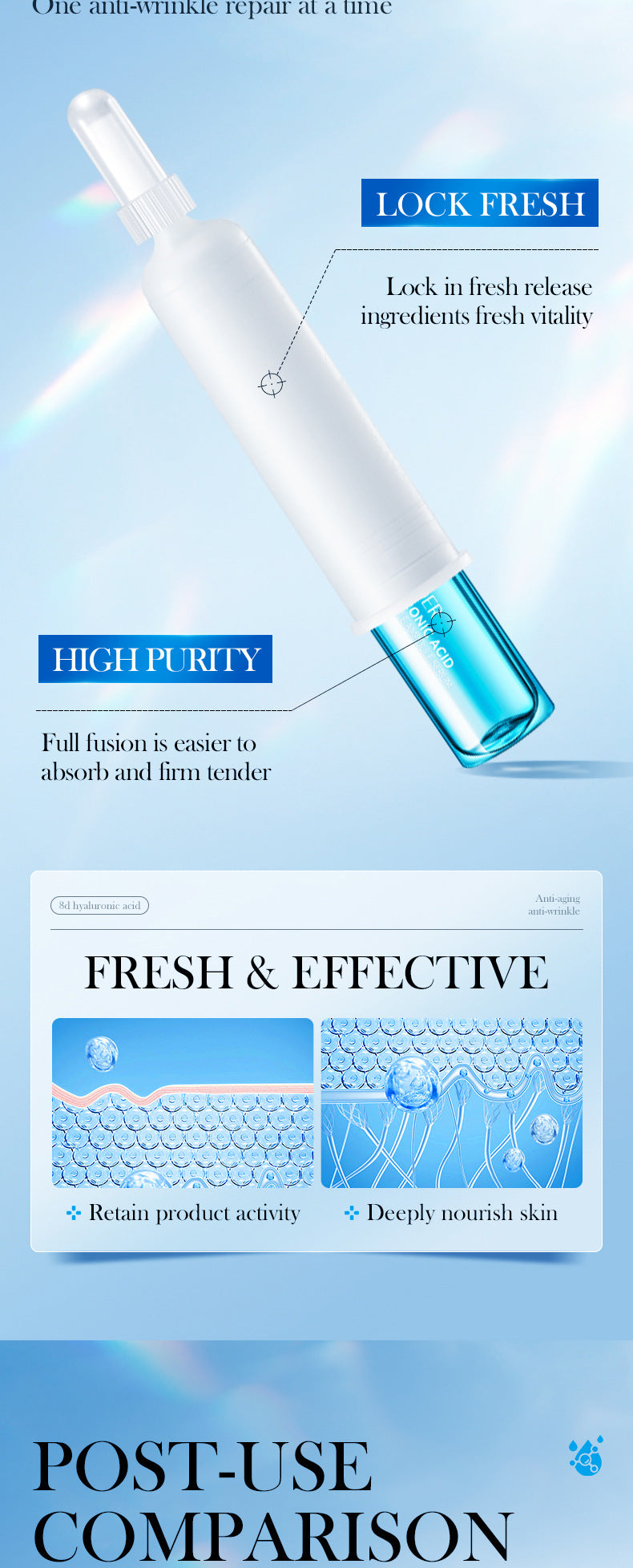 Full English Hyaluronic Acid Face Cream SADOER8D Anti-wrinkle Hydrating Nourishing Face Cream Moisturizing and Rejuvenating  Foreign Trade Wholesale