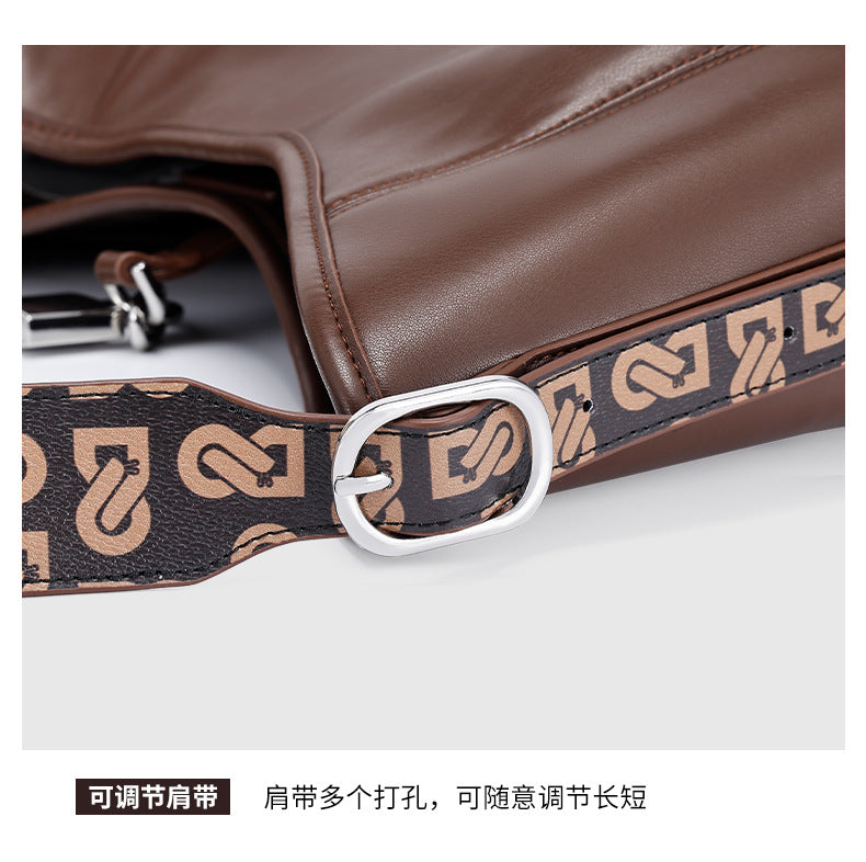 High-End Melad Crossbody Bag New Commuter Retro Tote Bag Large Capacity Versatile Single Shoulder Women's Bag Mother Bag