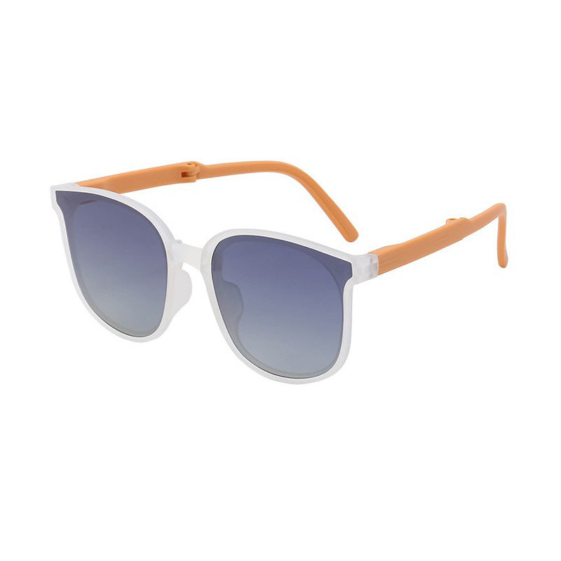 New Fashion Foldable Sunglasses for Women UV Protection Polarized Sunglasses Trendy Portable Full Frame Sun Glasses