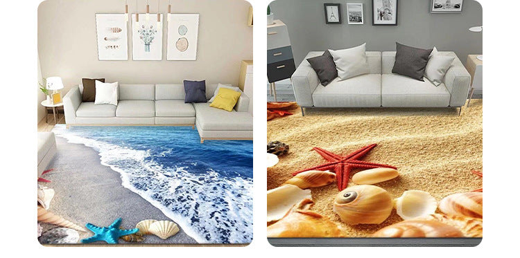 Living Room Carpet Stain-Resistant Easy to Clean Sofa Coffee Table Rug Home Insulation Silent Simple Style Non-Slip Crystal Velvet Carpet