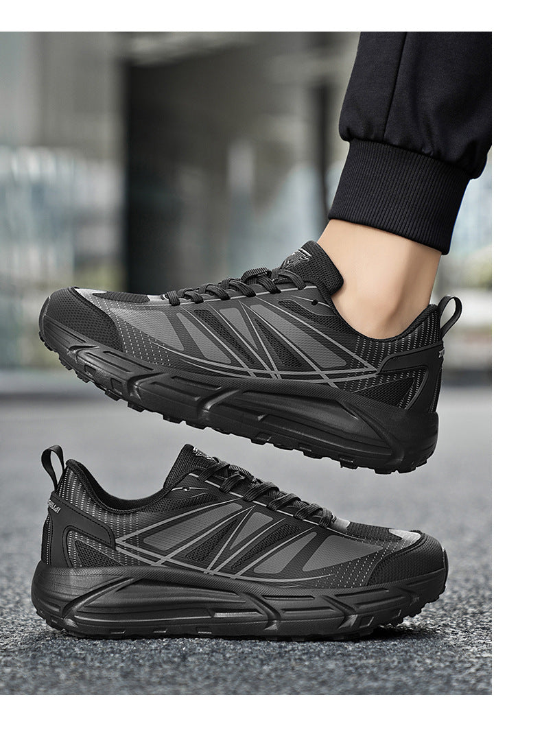 Autumn New Soft Sole Ultra-light Running Shoes Non-slip Wear-resistant Sports Wide Toe Casual Shoes Fashionable Sports Comfortable Trendy Shoes