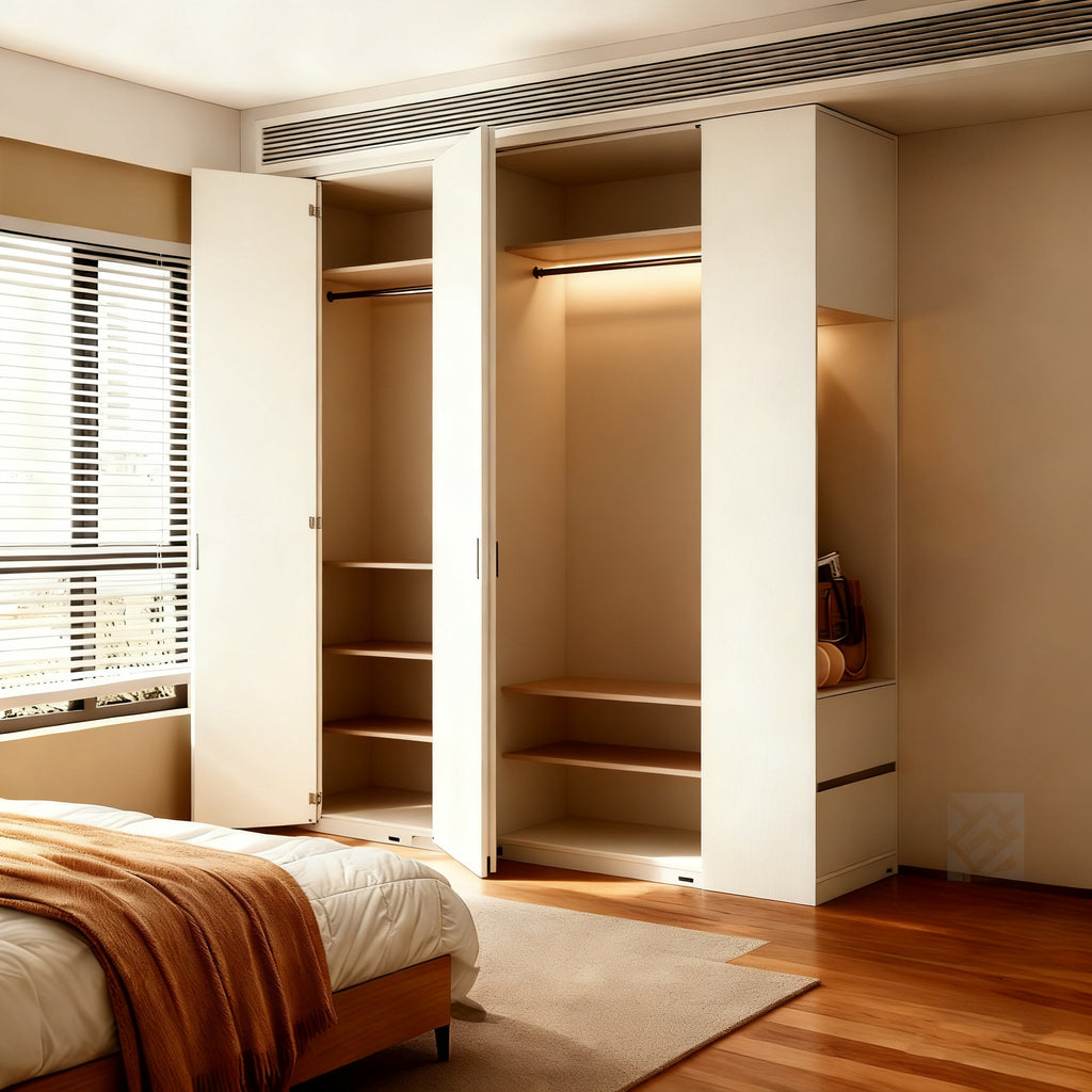 Whole House Custom Honeycomb Aluminum Alloy Wardrobe Large Capacity Home Bedroom Storage Integrated Closet Source Manufacturer