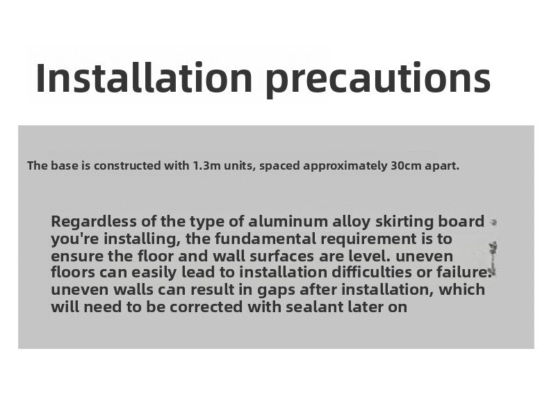 Aluminum alloy luminous baseboard, embedded luminous baseboard LED Aluminum alloy skirting board with light strip