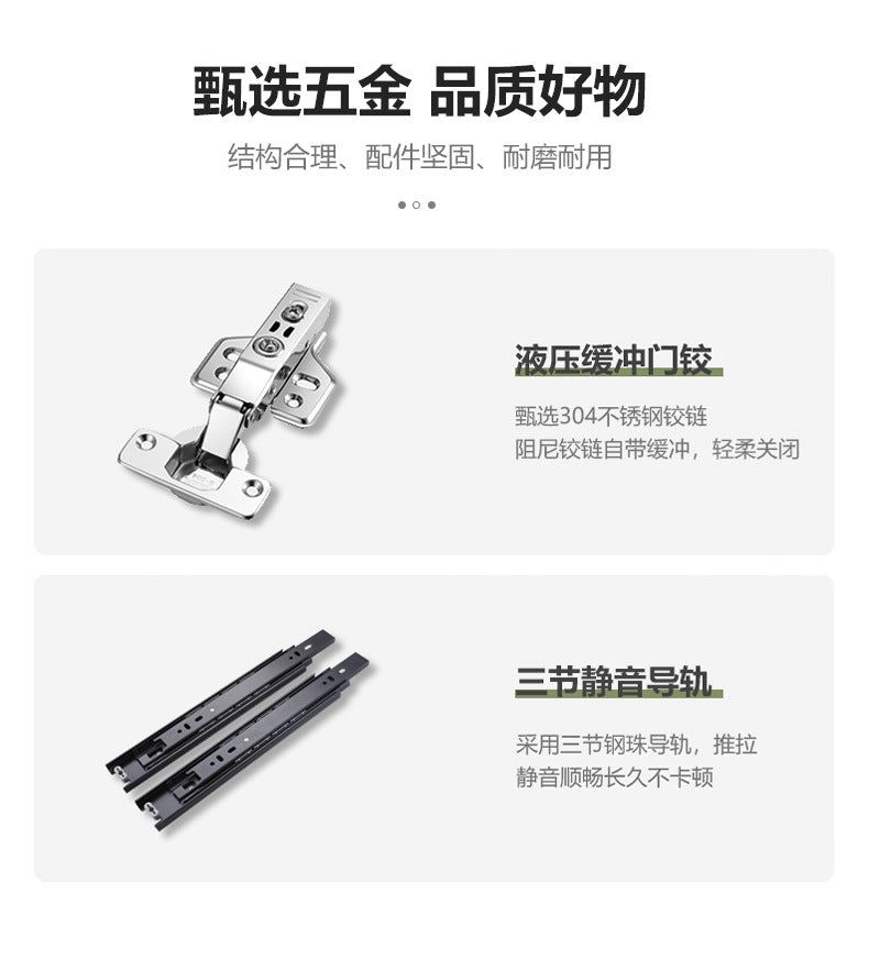 Solid Wood Wardrobe for Home Bedroom Storage Cabinet Master Bedroom One-Door to Ceiling2.5Rice-3Segmented Oak Wardrobe