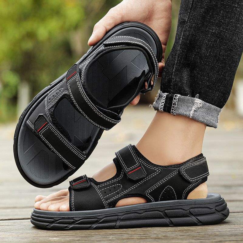Men's Sandals2025Summer Outerwear ins Trendy Men's Dad Shoes Men's Driving Vietnamese Beach Sandals