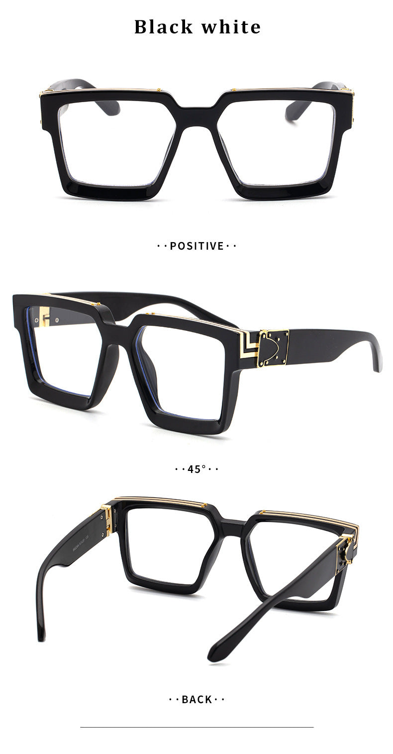 86229Large Frame Sunglasses for Women, European and American Internet Celebrity Style, 0k Fashionable Rich Men's Sunglasses sunglasses