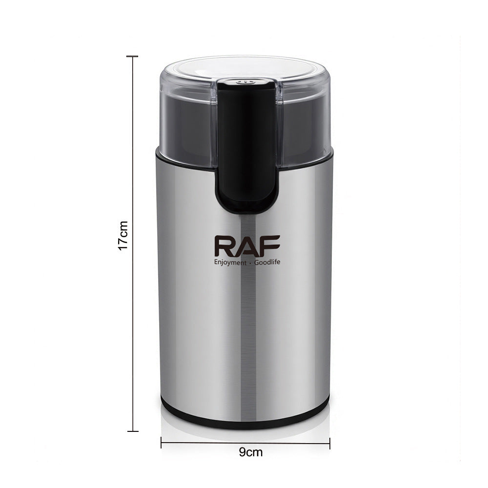 RAF European Standard Household Fully Automatic Coffee Bean Grinder Dry Grinding Lightweight Coffee Grinder R7148