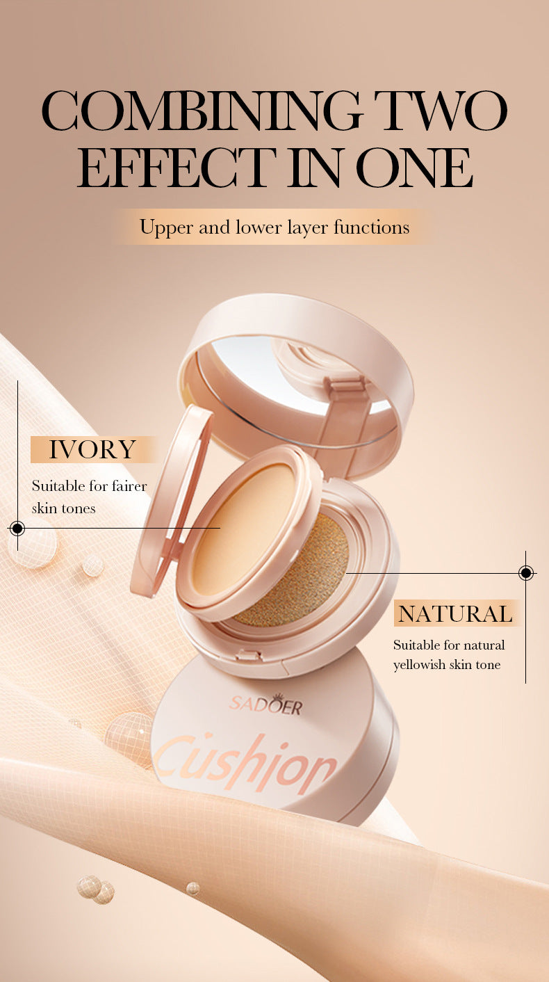 Light Sensing Cushion Compact SADOER Moisturizing and Light BB Cream Concealer Foundation  Wholesale