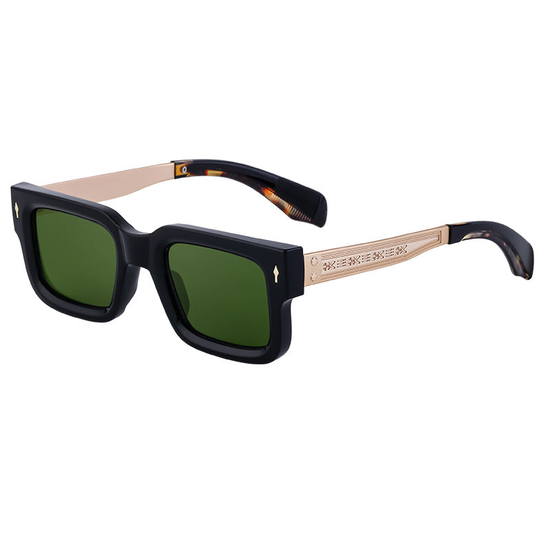 Retro Small Square Frame Men's Sunglasses Personality Street Style Sunglasses High-end Driving Glasses sunglasses