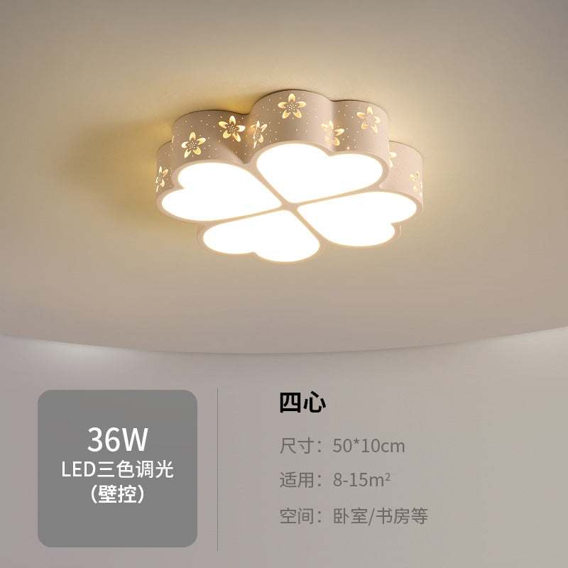 New Bedroom Lamp Simple Fashion Children's Room Lighting Warm Romantic Living Room Decor Creative LED Ceiling Lamp
