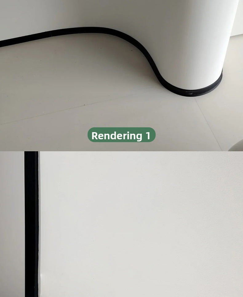 Aluminum alloy baseboard minimalist and ultra-thin4/6/8cm Self-adhesive, no-drill stainless steel metal baseboard wholesale