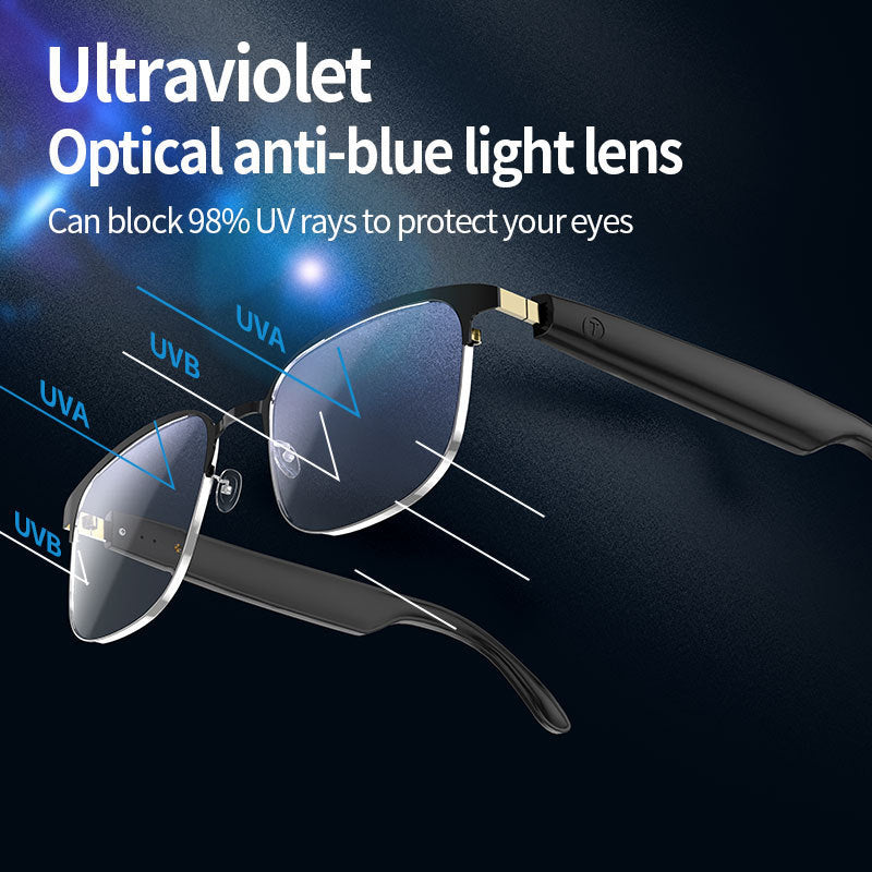 New Trending Smart AI Bluetooth glasses with UV protection TWS Bluetooth Earbuds Smart