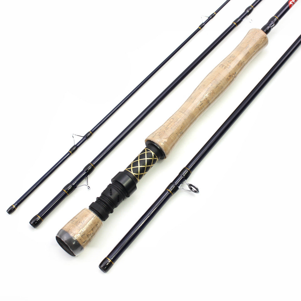 7/8#Carbon Fly Rod4Portable Fly Fishing Rod M Fast Adjustable European and American Style Popular Fishing Rod for Stream Lure Fishing
