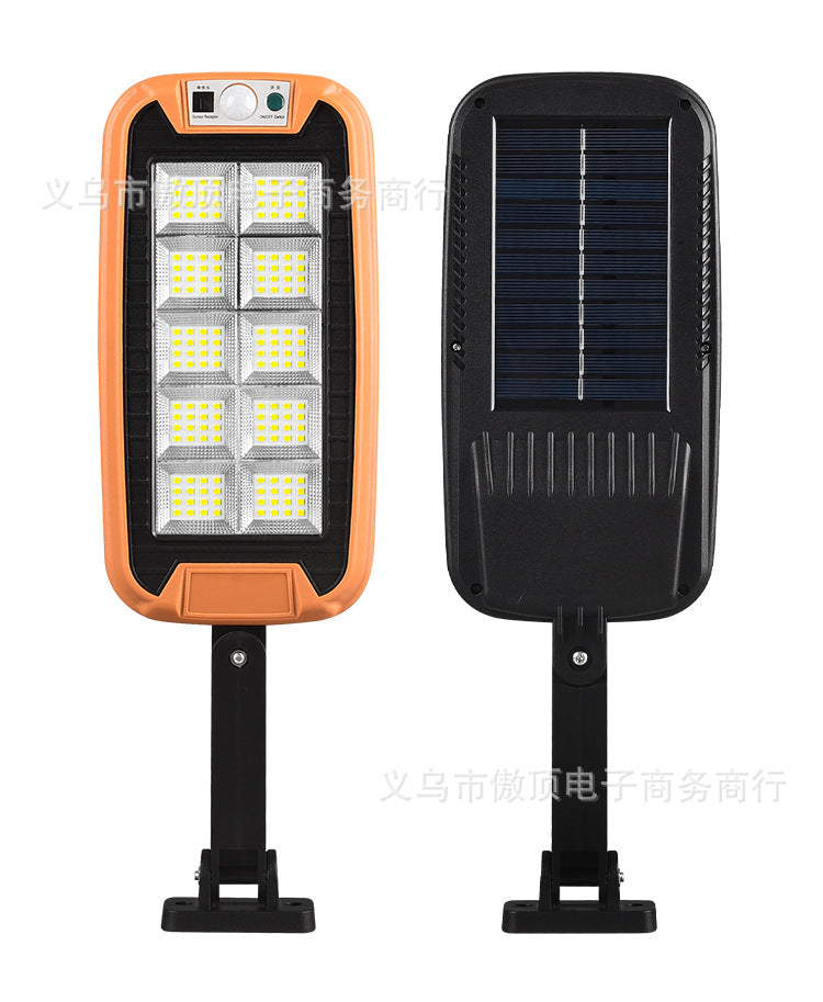 New Solar Light Outdoor Human Body Induction Light with Remote Control Wall Light Waterproof Garden Light LED Garage Light Street Light