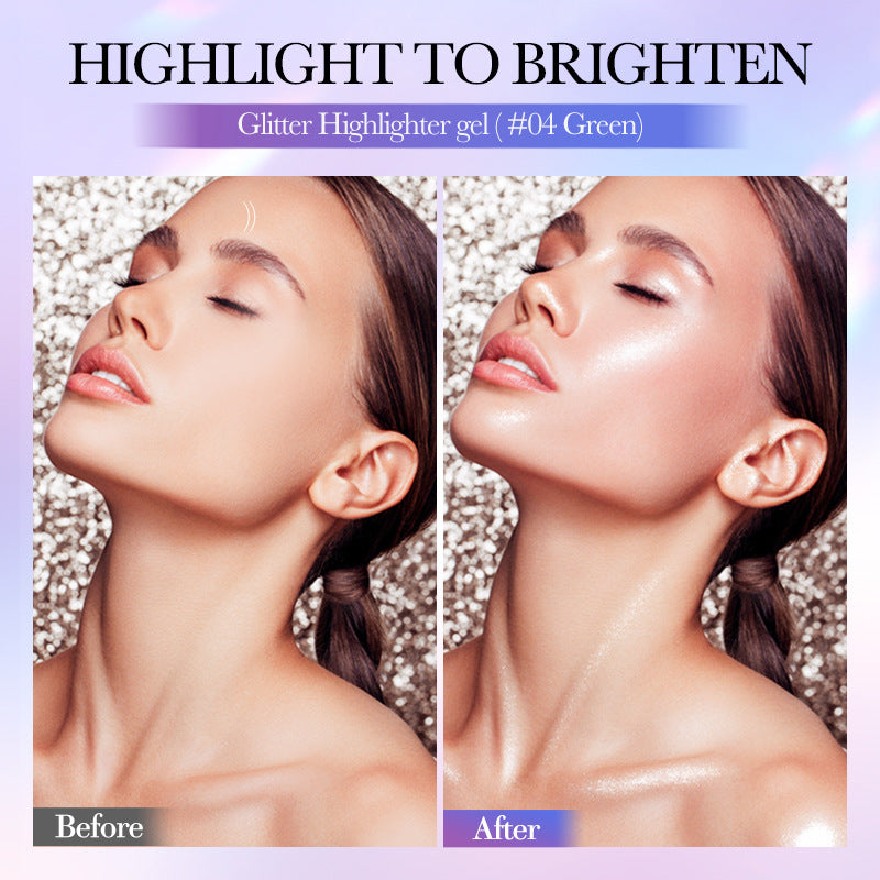 Colorful Highlight Gel SADOER Increase Facial Highlight Makeup Gel Cross-Border Wholesale