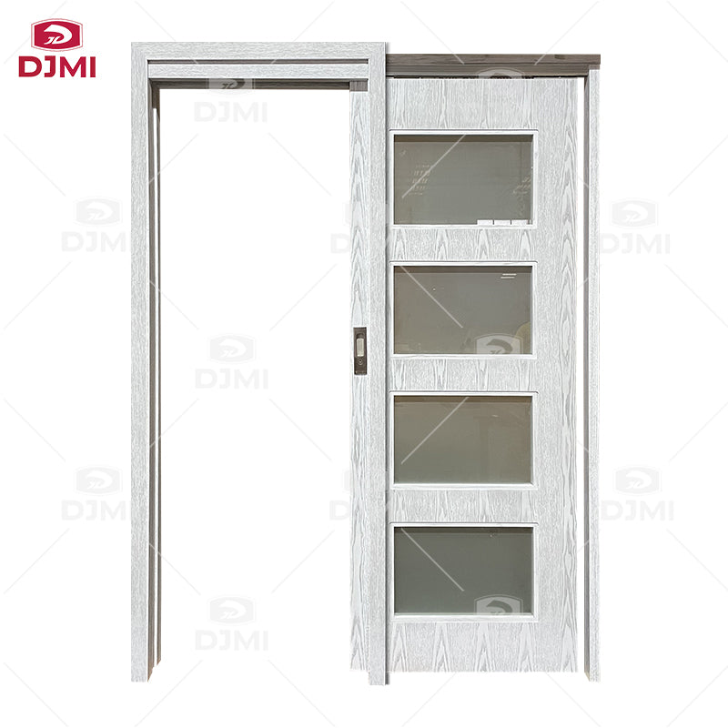 Sliding Pocket Door with Frame Hot Selling Pocket Door Slide System Interior Pocket Door Hardware