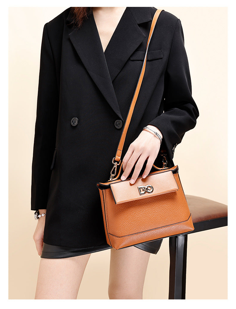 European and American Retro Dumpling Handbag Large Capacity Fashion Women's Bag Light Luxury High-end Kelly Bag Versatile Shoulder Bag for Women