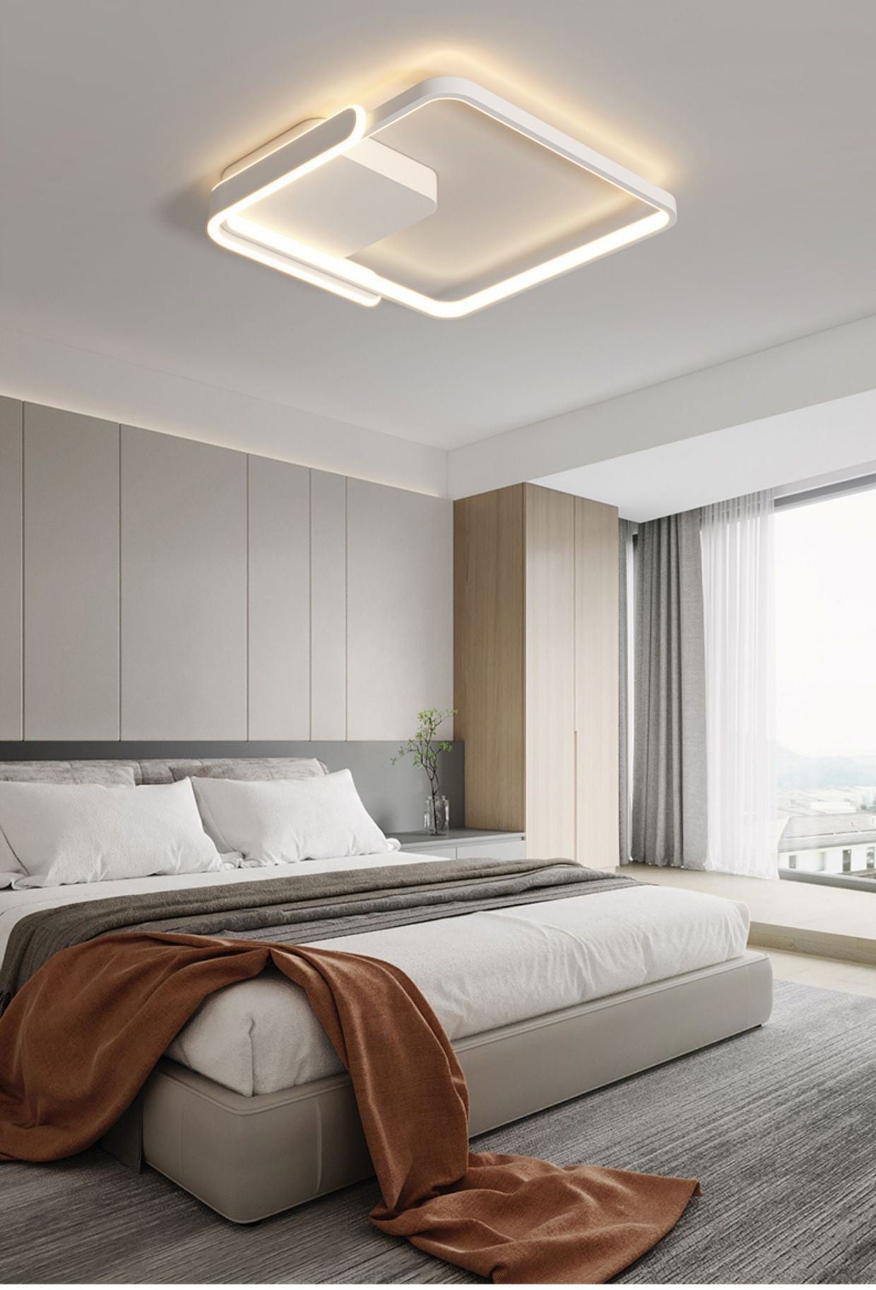 Modern Minimalist Bedroom Light LED Ceiling Lamp2025New Internet Celebrity INS Creative and Unique Room Bedroom Lighting