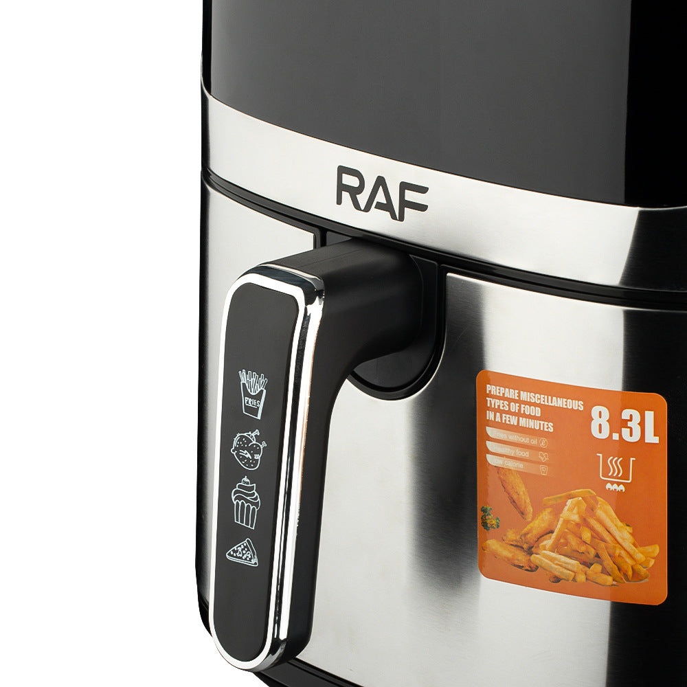 RAF European Standard Large Capacity Air Fryer8.3L Multifunctional Weighing Electric Deep Fryer with Visual Smart Touch Screen