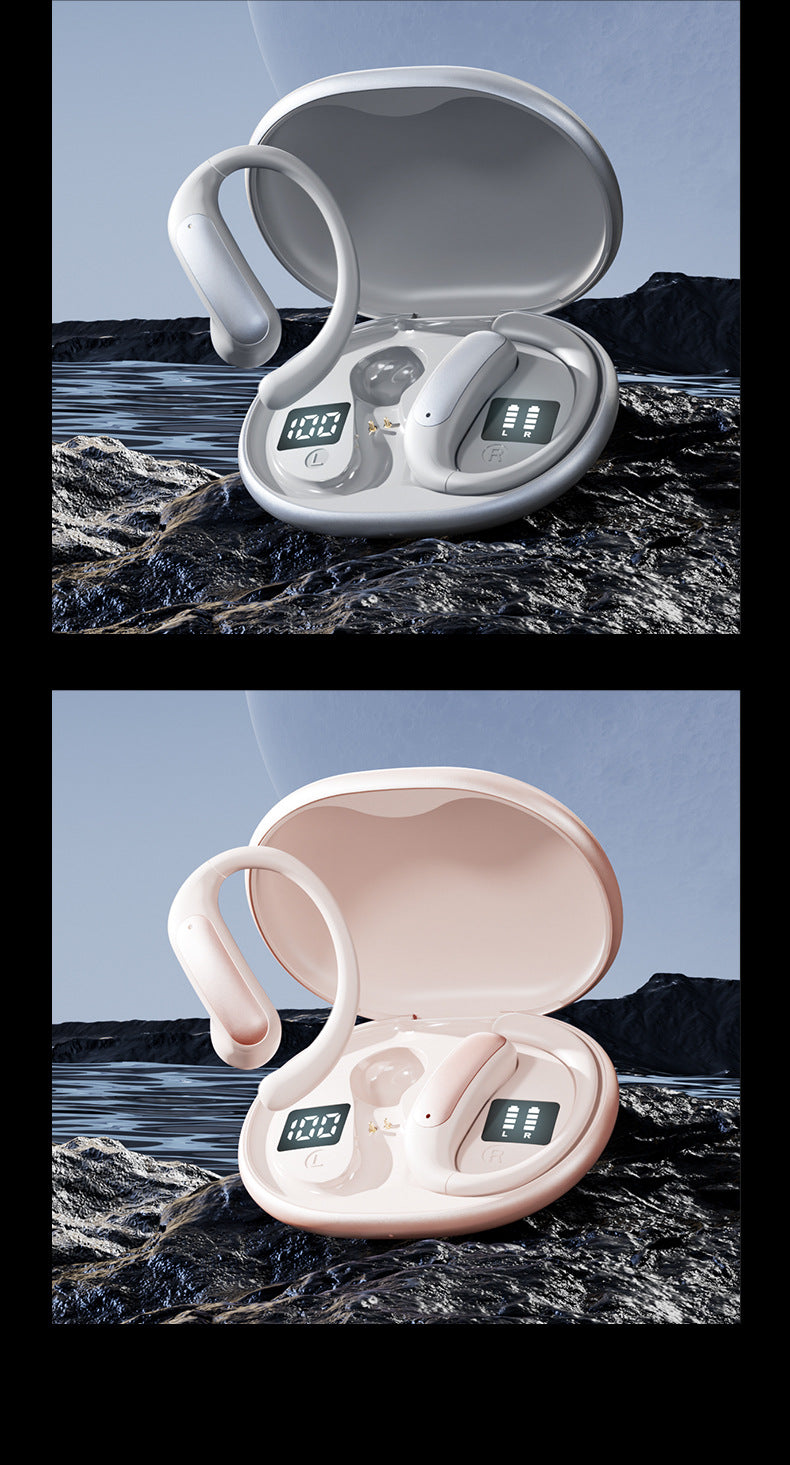 Popular M134Digital Display Ear-Hook Headphones Private Model High Appearance Long Battery Life Wireless Bluetooth Headphones