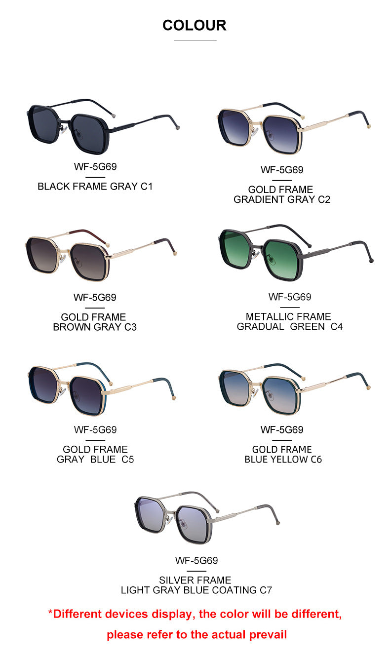 2025New European and American Fashion Square Frame Sunglasses for Men, Simple and Stylish Wholesale Sunglasses for Men sunglasses