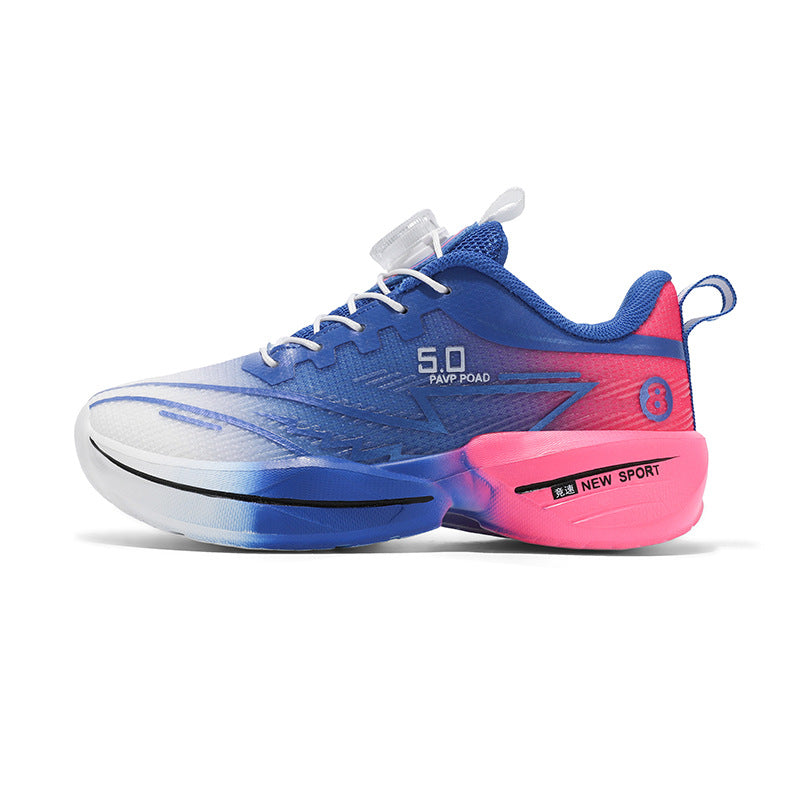 2025Summer New Boys' Shoes for Older Children Lightweight Shock-Absorbing Sports Shoes Mesh Breathable Professional Racing Running Shoes