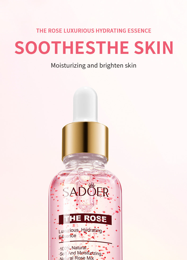 Full English Plant Essence Serum SADOER Aloe Vera Rose Chamomile Hydrating Moisturizing  Foreign Trade Wholesale