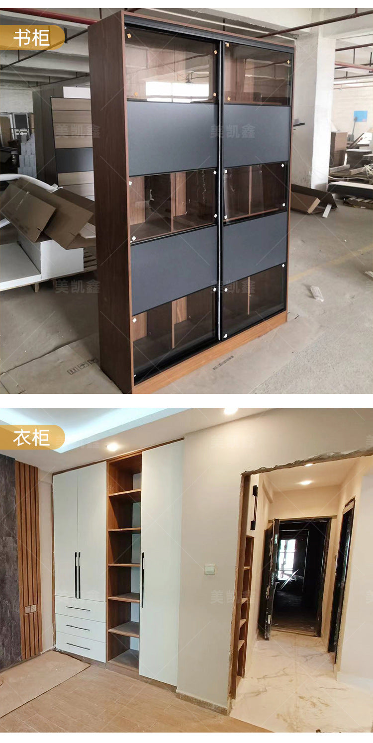 Meikexin Furniture Hotel Project Custom Apartment Wardrobe Bed Shoe Cabinet Wine Cabinet Custom Design Material Processing Whole House Solid Wood