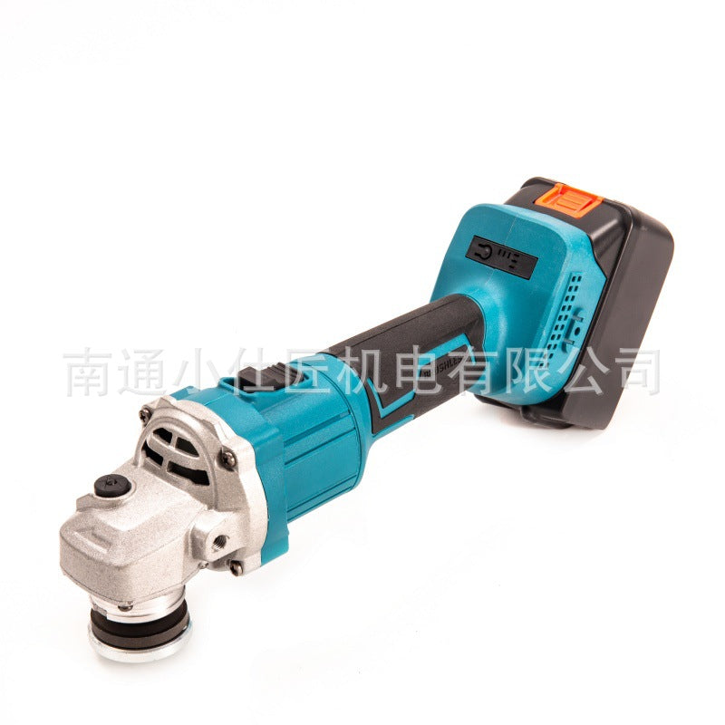 Two Batteries and One Charger Cross-Border Brushless Angle Grinder Cordless Handheld Household Grinding Cutting Angle Grinder