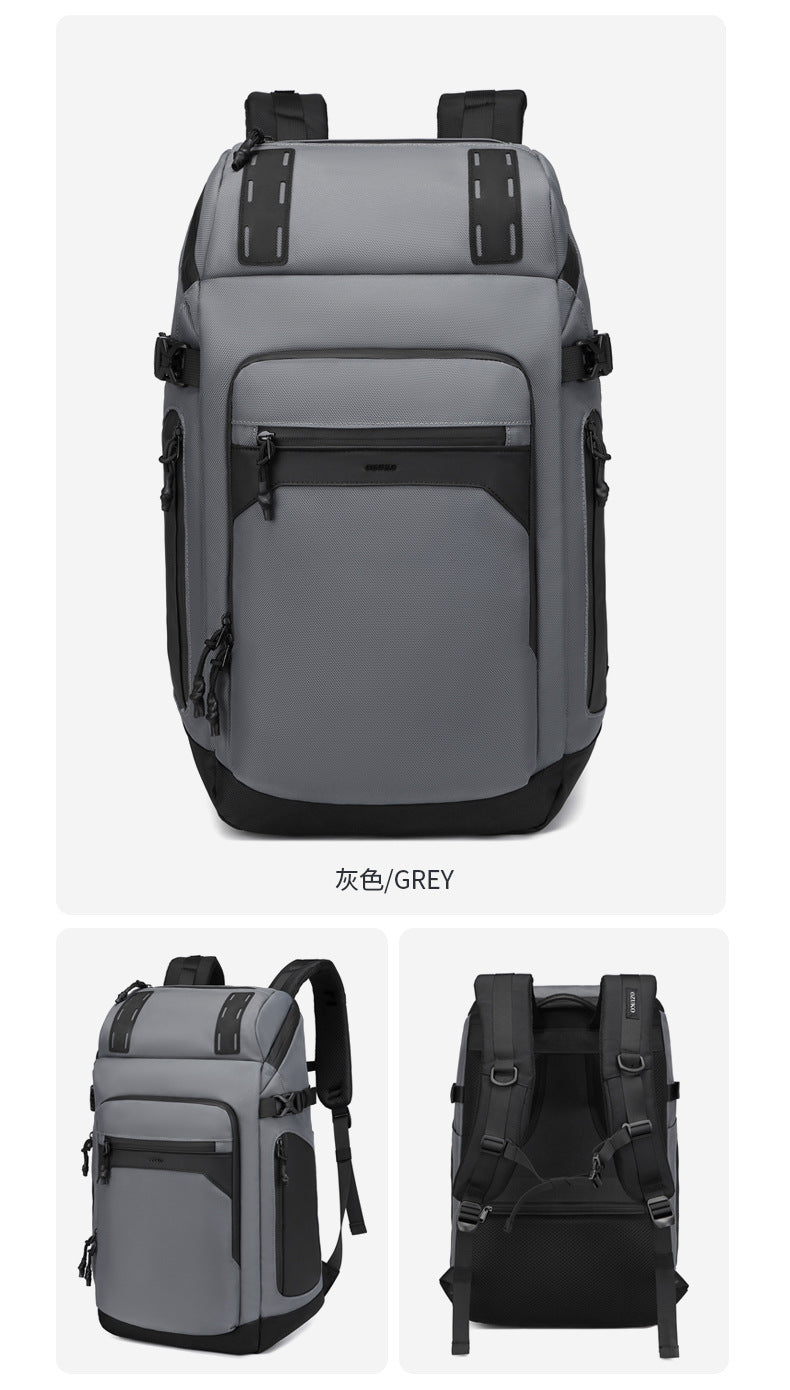 ozuko Casual Backpack Men's Computer Backpack Waterproof Oxford Cloth Large Capacity Commuting Travel School Bag