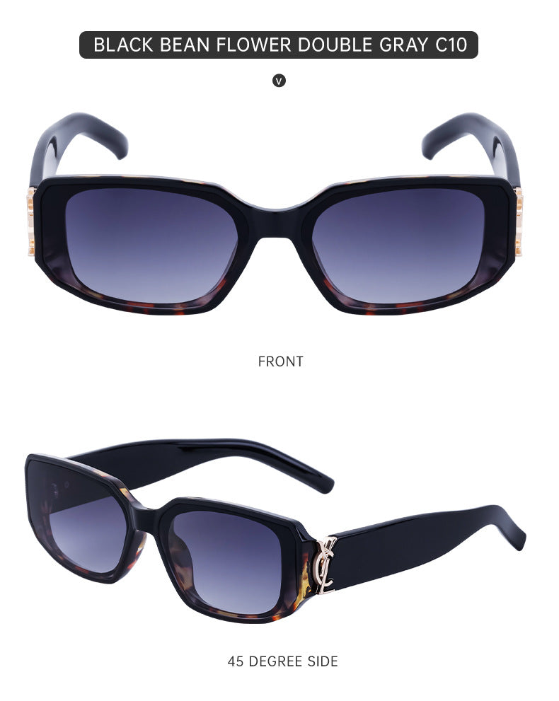 European and American fashion narrow frame sunglasses for women INS Street style square sunglasses for women wholesale sunglasses