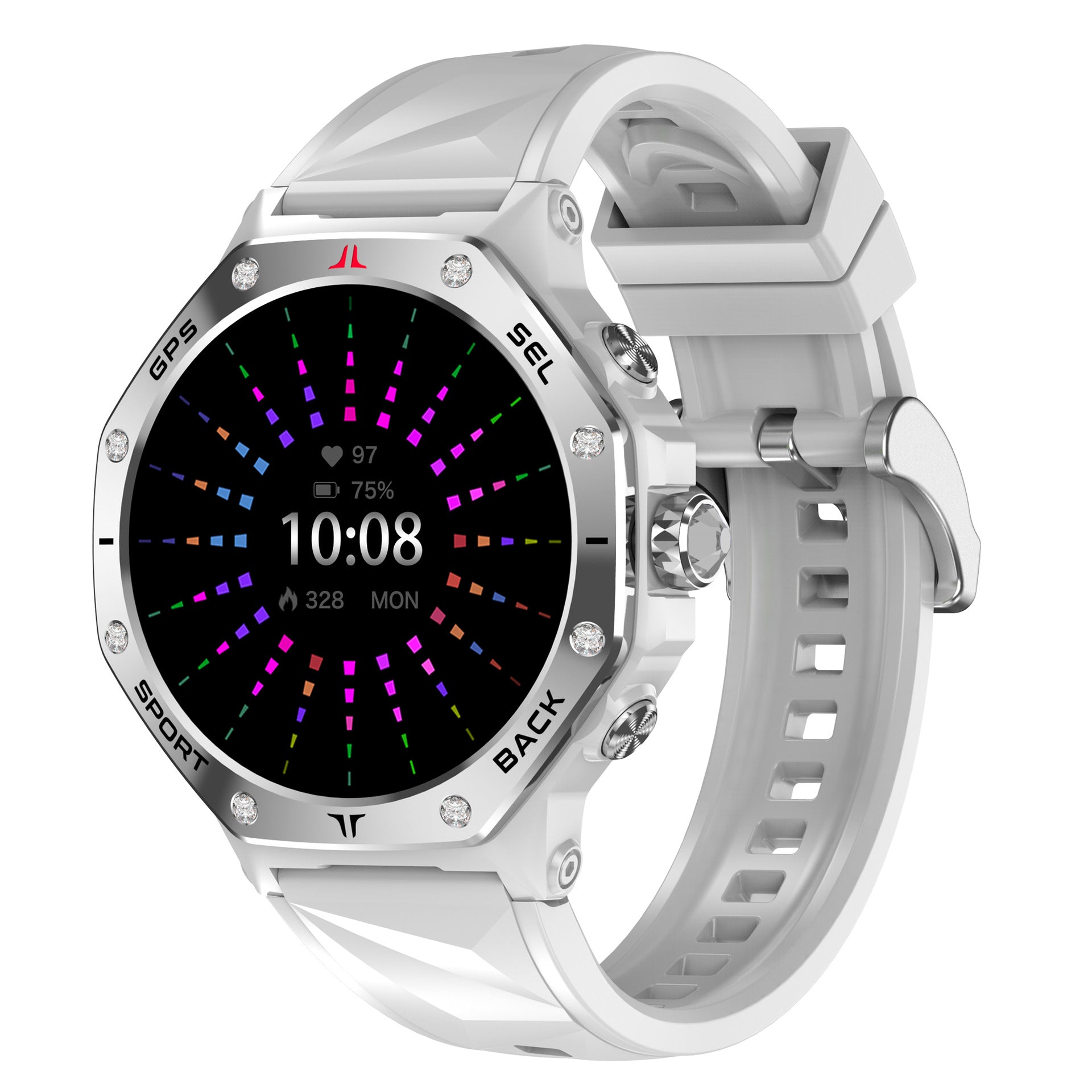 W20 Mini Smart Watch1.32inch Bluetooth Call Heart Rate Sleep Depth Waterproof GPS Beidou Positioning