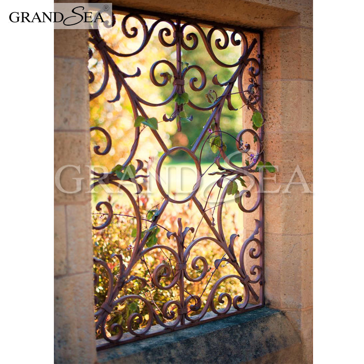 Decorative Wrought Iron Security bar Casement Window Burglar bar