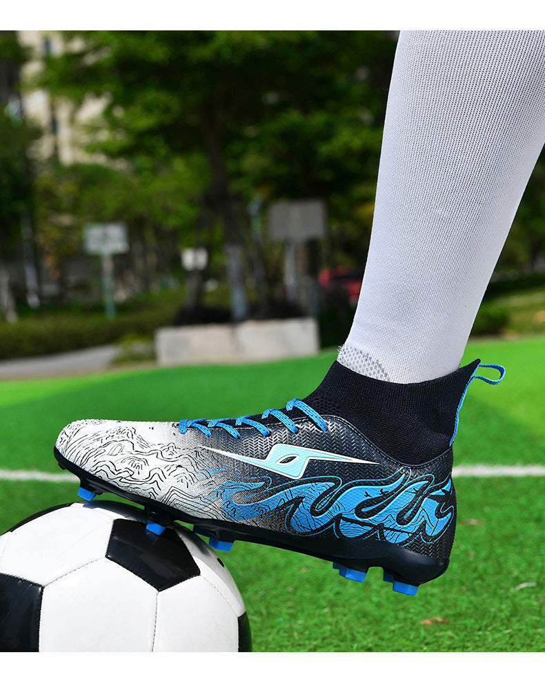 CICERO High quality professional football shoes for men and women FG Long Spike Anti-Slip Wear-Resistant Youth Practical Competition Training Shoes