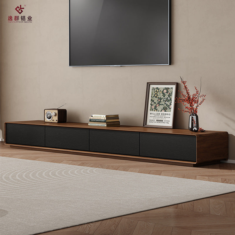 Aluminum Alloy TV Cabinet Living Room Household Small Apartment Simple Modern Light Luxury Coffee Table TV Cabinet Set Source Manufacturer