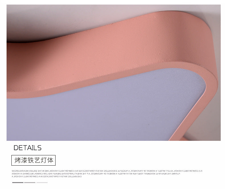 Macaron Five-Pointed Star Ceiling Light led Children's Room Lamp Nordic Iron Art Bedroom Lamp Kindergarten Cartoon Lighting