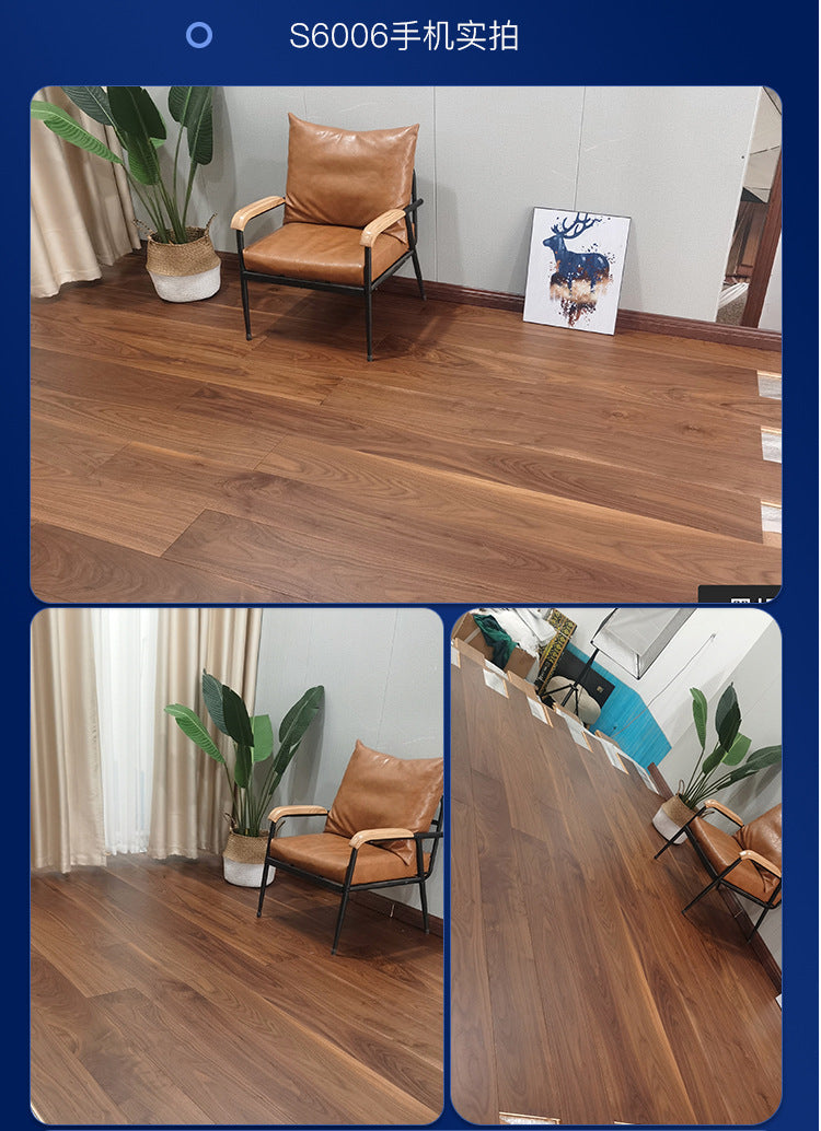 Door-to-Door Installation Old Three-Layer Large Board Pure Three-Layer Solid Wood Floor Oak Log3.0-4.0mm Underfloor Heating