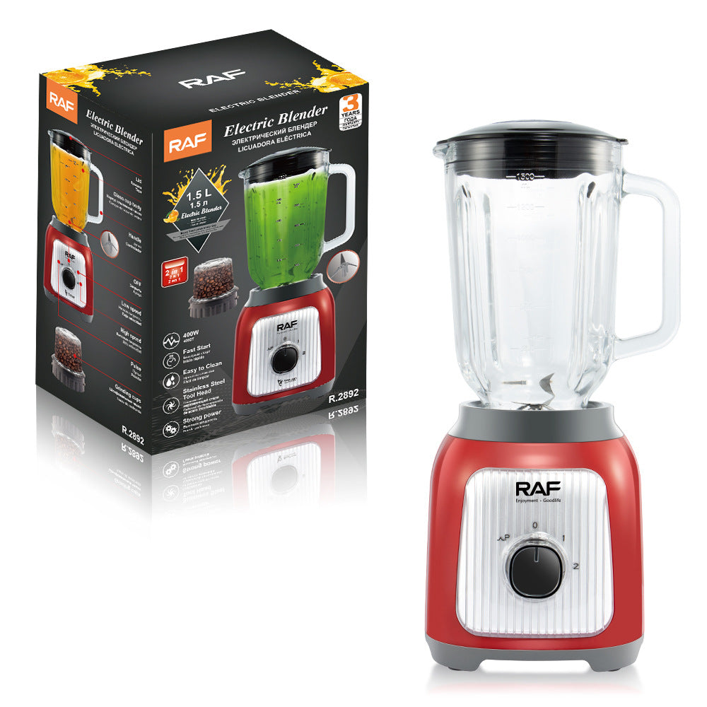 RAF European Standard Blender Plastic Cup Commercial Smoothie Cooking Machine Household Soy Milk Fruit Juicer R .2892