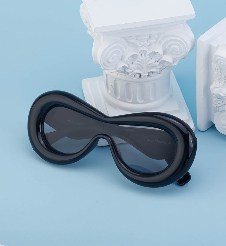 Europe and America Y2K Sunglasses for Women Trendy One-Piece Sunglasses Party Quirky Street Style Fashion Women's Glasses Wholesale