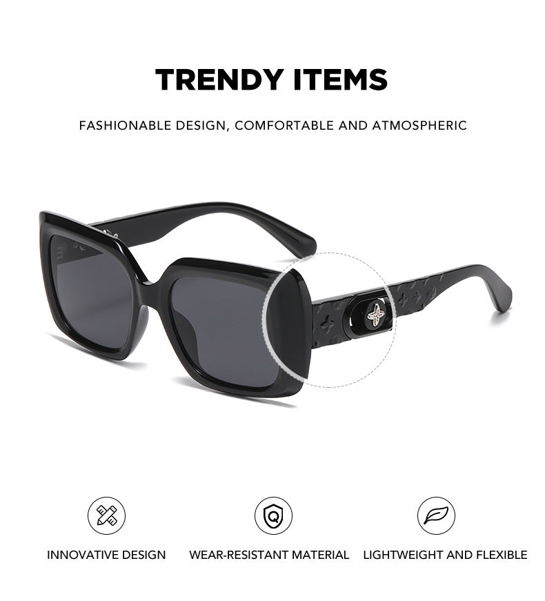 2025New European and American Fashion Square Frame Sunglasses for Women High-end Sunglasses Wholesale sunglasses