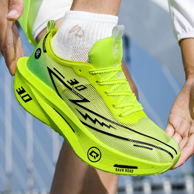 Summer New Hollow Breathable Lightweight Casual Sports Shoes with Super Soft Sole Carbon Plate Cushioning and Rebound for Fitness and Running