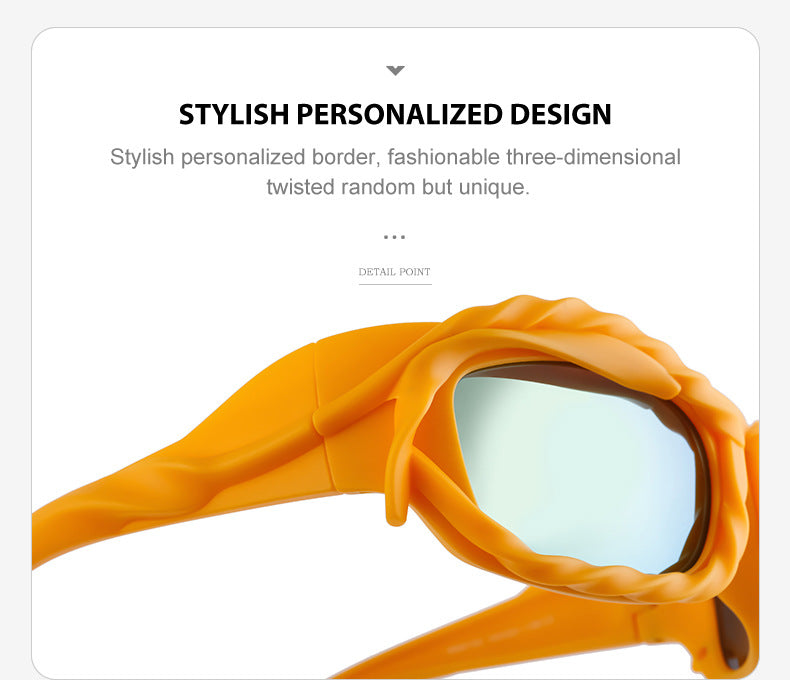 New Y2K Irregular Sunglasses for Women, Cycling Lace Sunglasses, Women's European and American Style Performance Glasses sunglasses