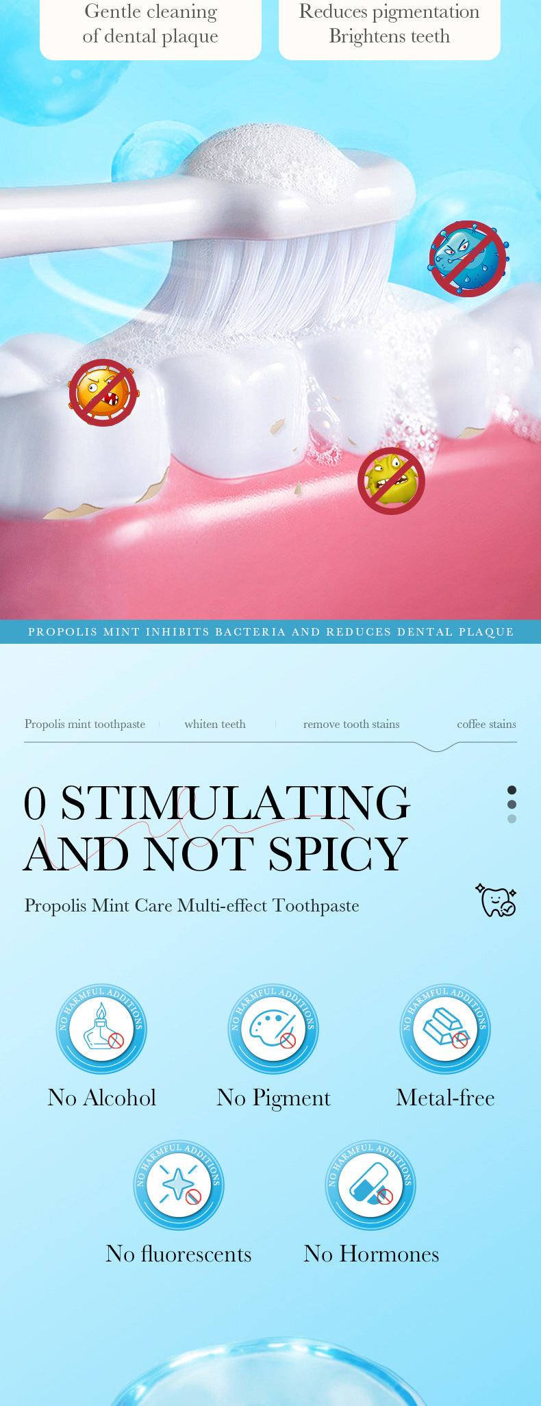 Full English Mint Toothpaste100gSADOER Propolis Sea Salt Ginger Cleans Tartar Strengthens Teeth  Wholesale