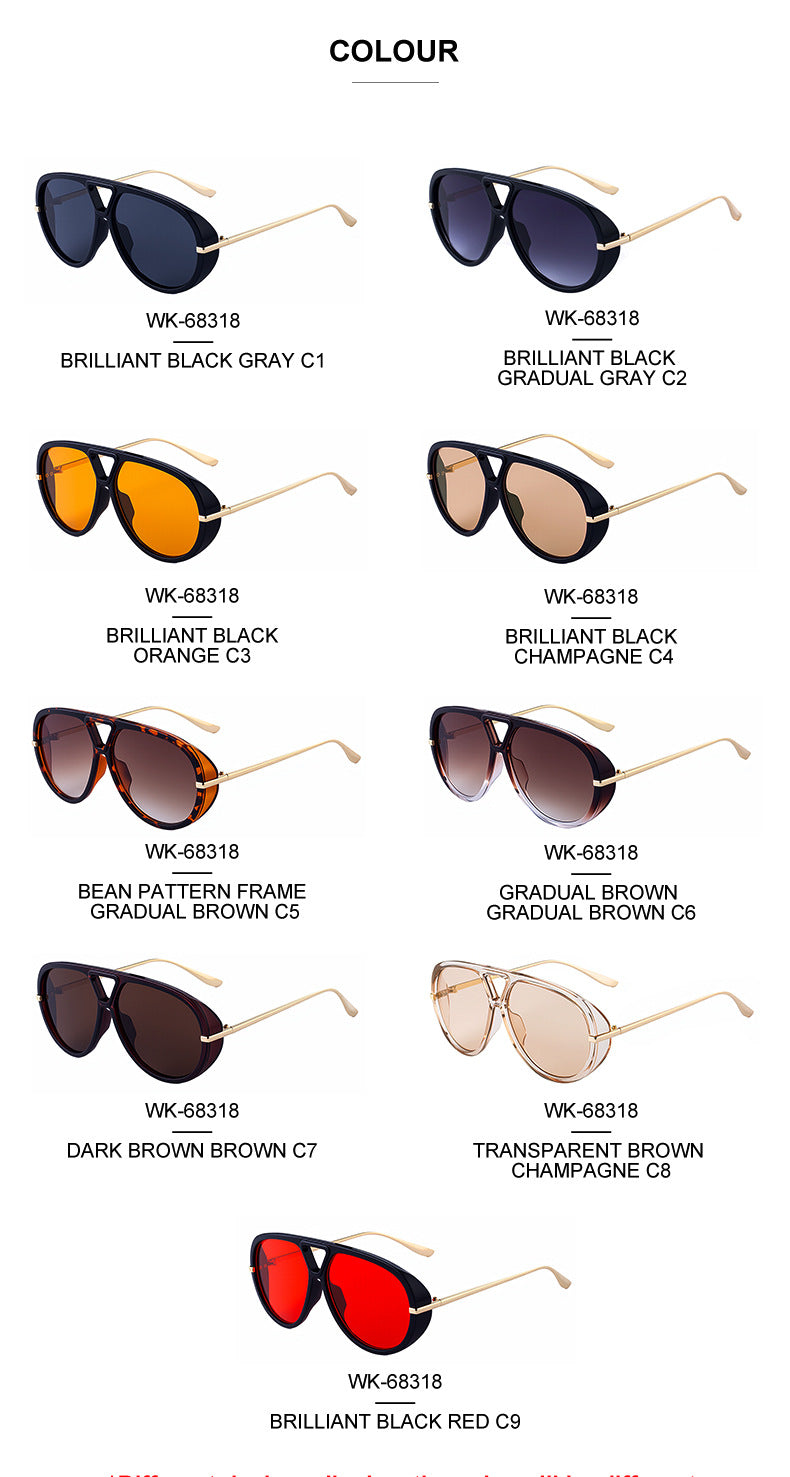 2025New Style Toad Sunglasses for Women, European and American High-End Retro Punk Style Sunscreen Sunglasses for Men, Trendy Eyewear shades