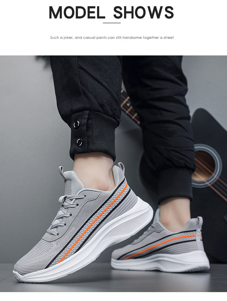 2025Spring and Autumn New Style Foreign Trade Casual Fashion Men's Shoes Breathable Trendy Versatile Comfortable Sports Running Shoes