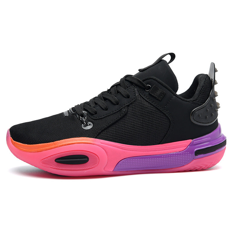 Men's and Women's Low-top Breathable Mesh Basketball Shoes Shock-absorbing Lightweight Student Trendy Couple Sports Shoes Dropshipping