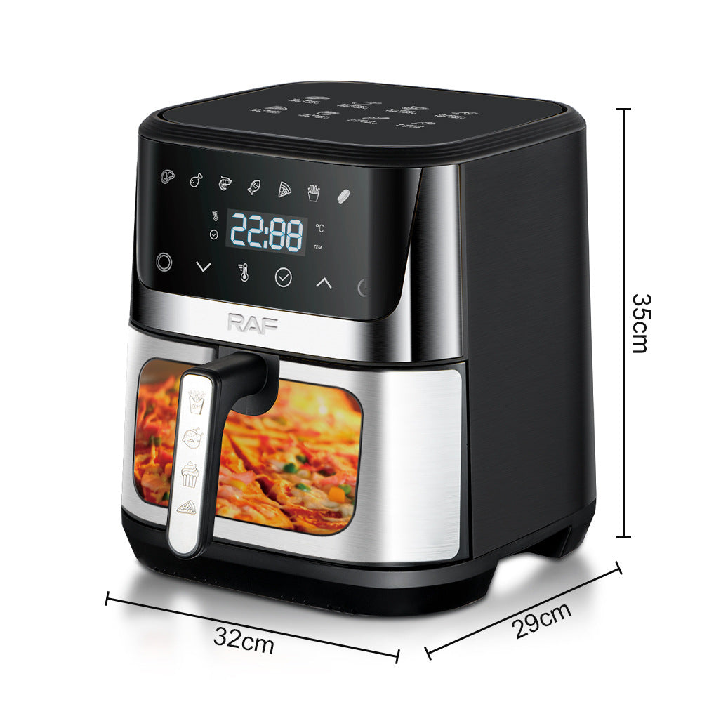 RAF European Standard Large Capacity Air Fryer8.5L Multifunctional Household Electric Deep Fryer with Visual Intelligent Touch Screen